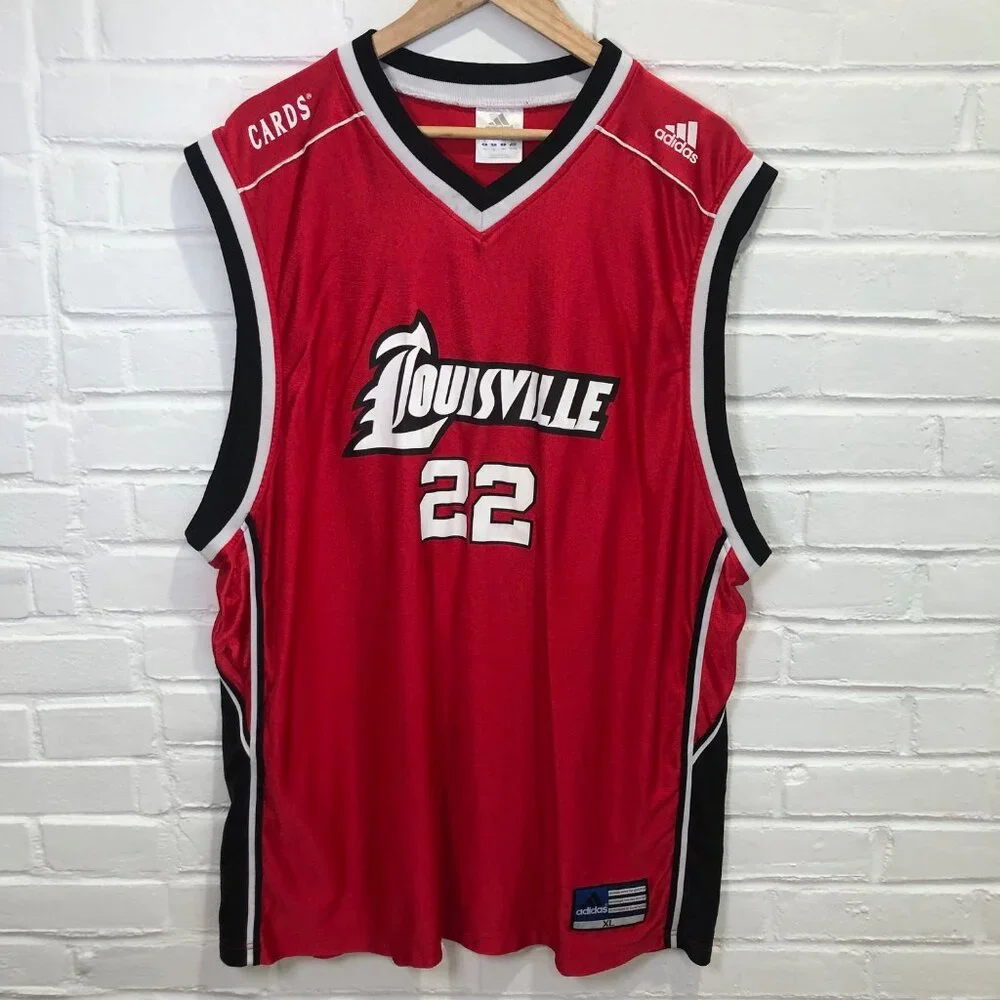 Adidas Louisville Cardinals #22 NCAA Basketball Jersey Reece Gaines Men's XL - Picture 1 of 7